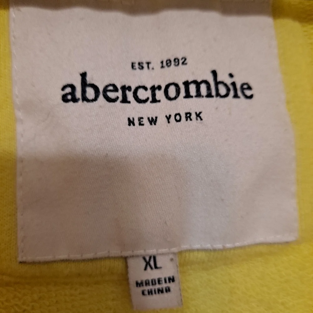 Abercrombie & Fitch Bright Green Short Sleeve Athletic Hoodie - Picture 3 of 5